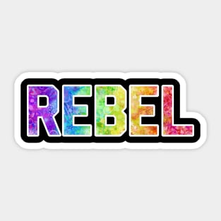 Rebel (white) Sticker